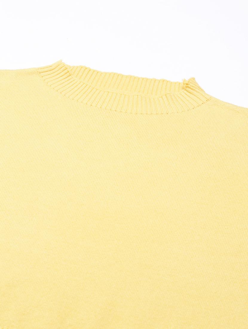 women yellow acrylic regular top - 20383071 - Standard Image - 6