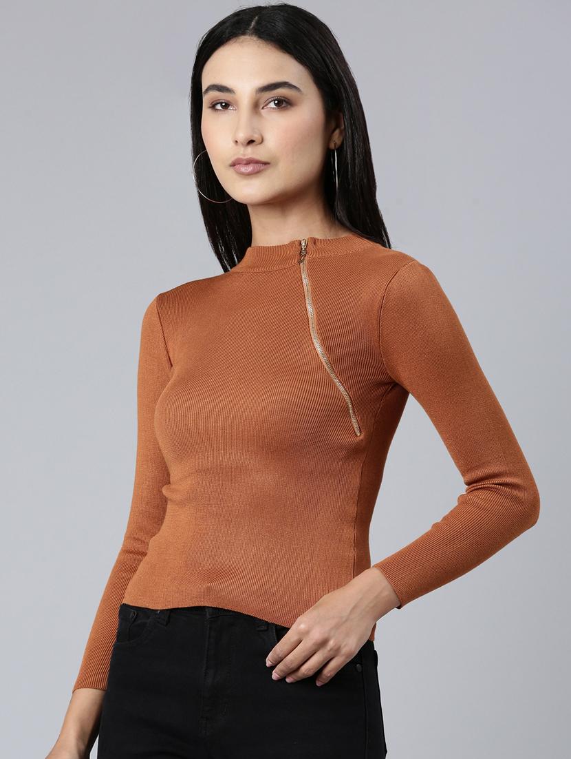 brown acrylic regular top - 20383080 - Standard Image - 1