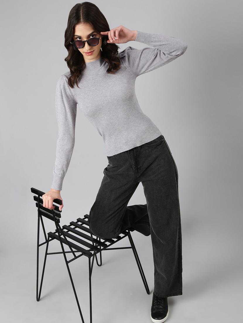 grey acrylic regular top - 20383085 - Standard Image - 4