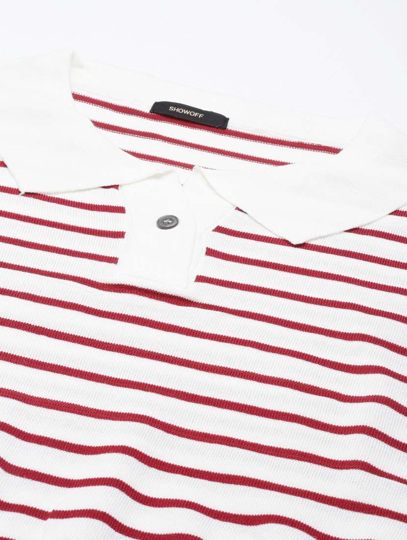 white striped casual top - 20383101 -  Standard Image - 6