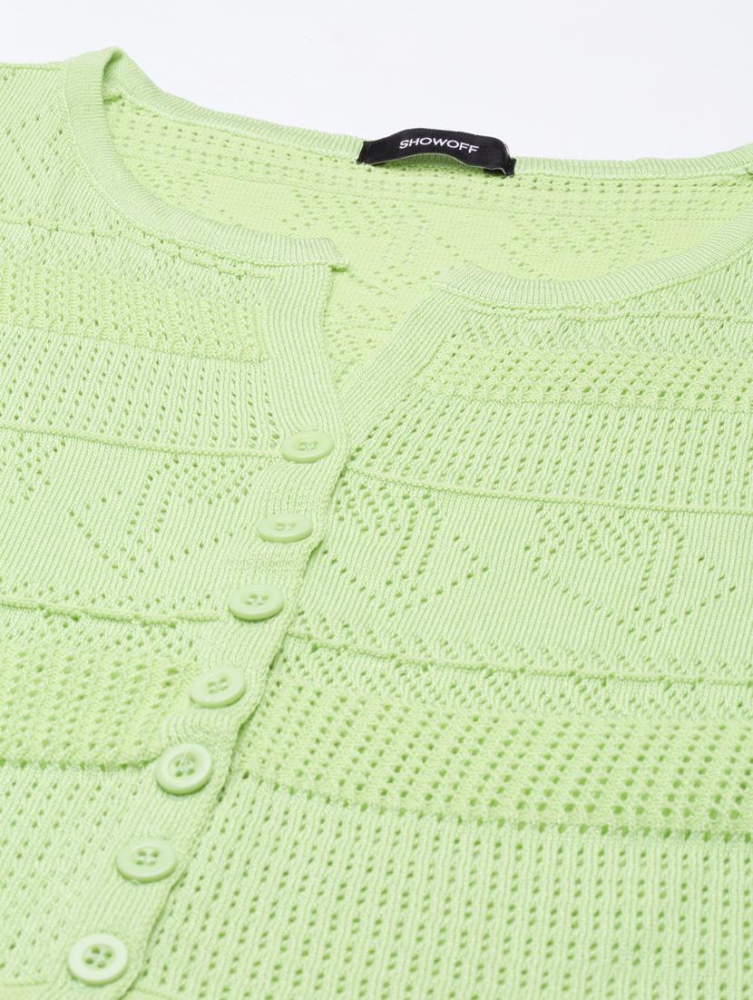 women lime acrylic regular top - 20383136 - Standard Image - 6