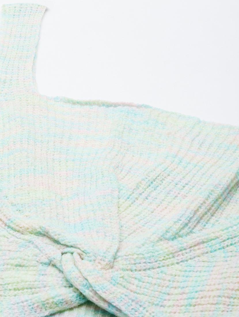 green self design crop top - 20383147 - Standard Image - 6