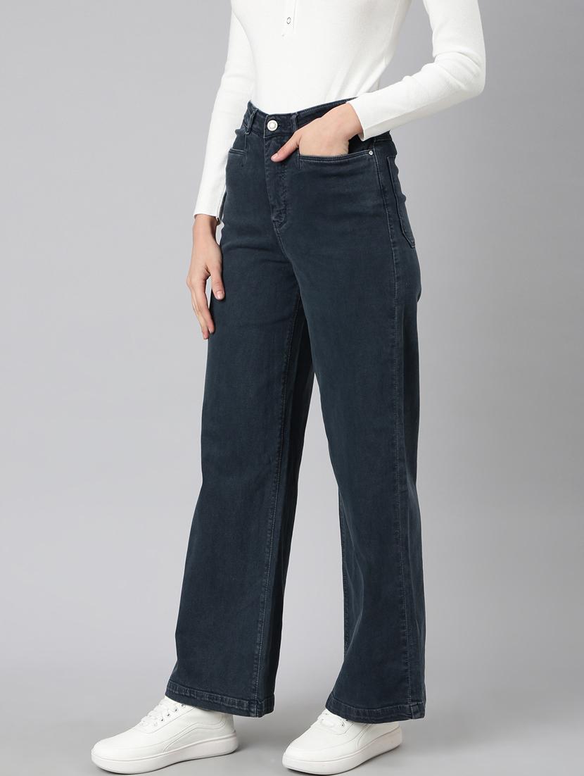 women's plain straight fit jeans - 20383154 - Standard Image - 1