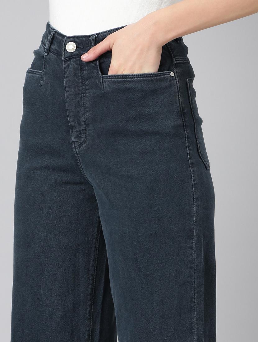 women's plain straight fit jeans - 20383154 - Standard Image - 6