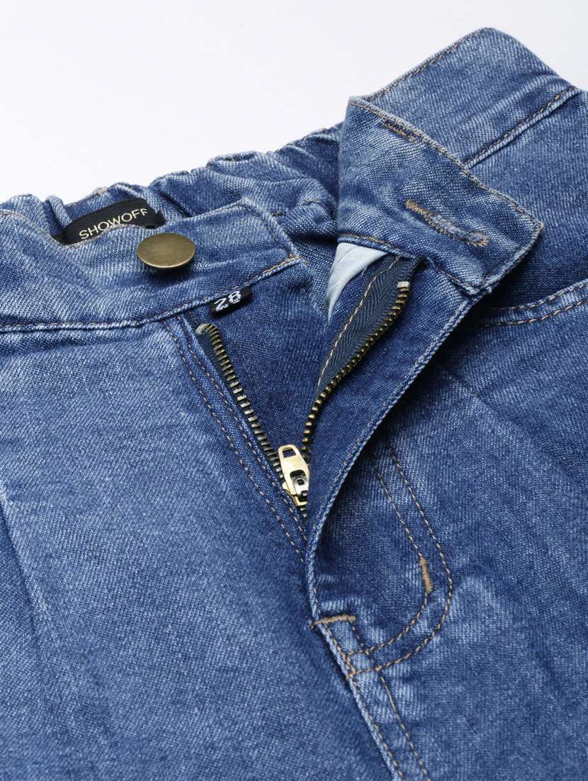 women's distress wide leg jeans - 20383164 - Standard Image - 4