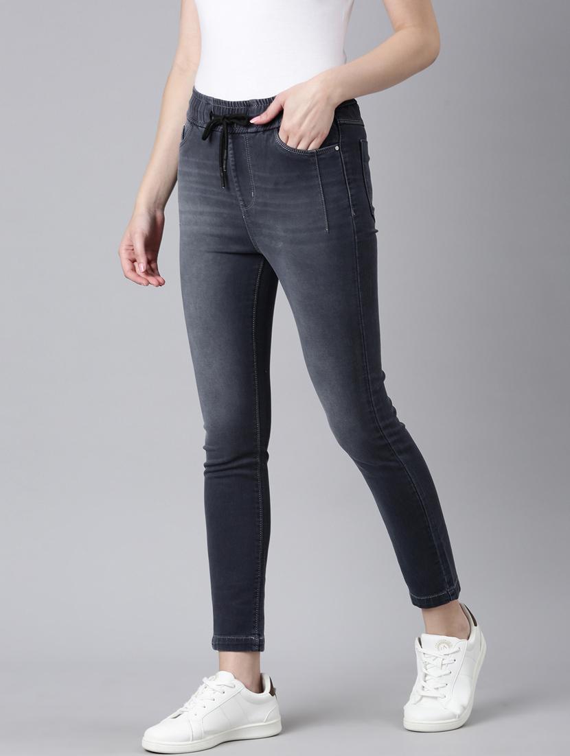 women's plain slim fit jeans - 20383182 -  Standard Image - 1
