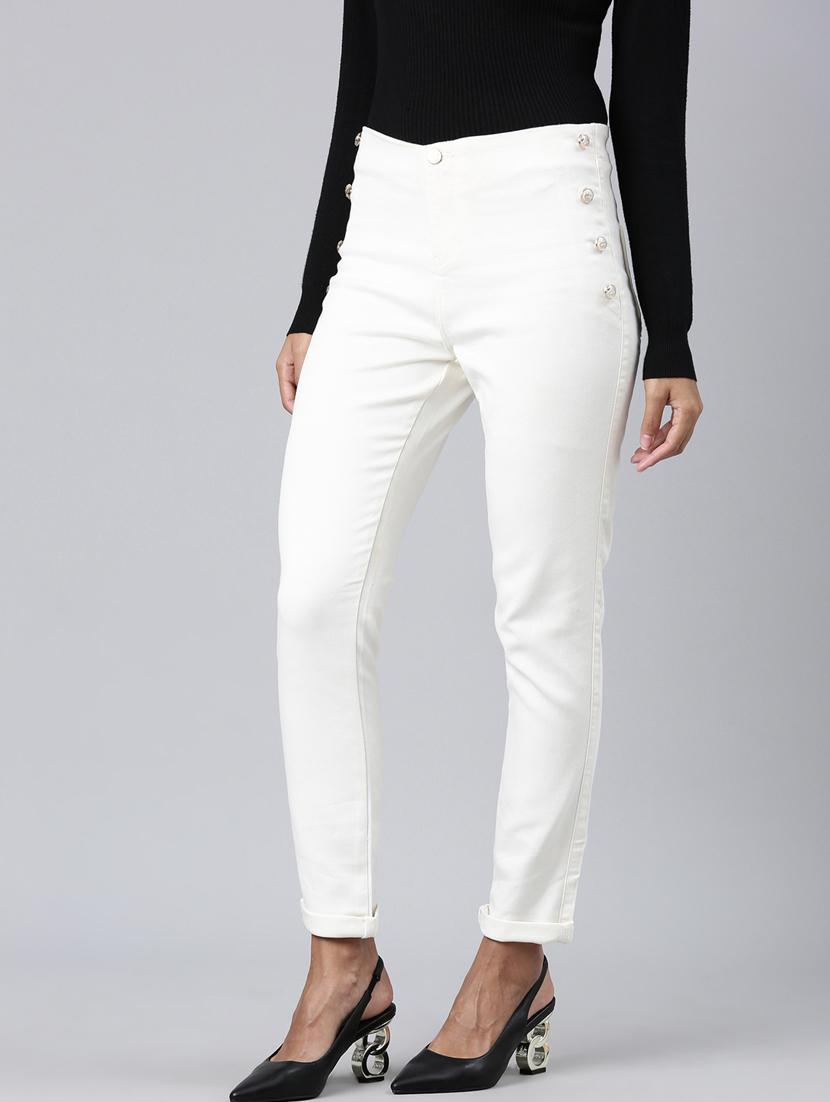 women's plain slim fit jeans - 20383194 - Standard Image - 1