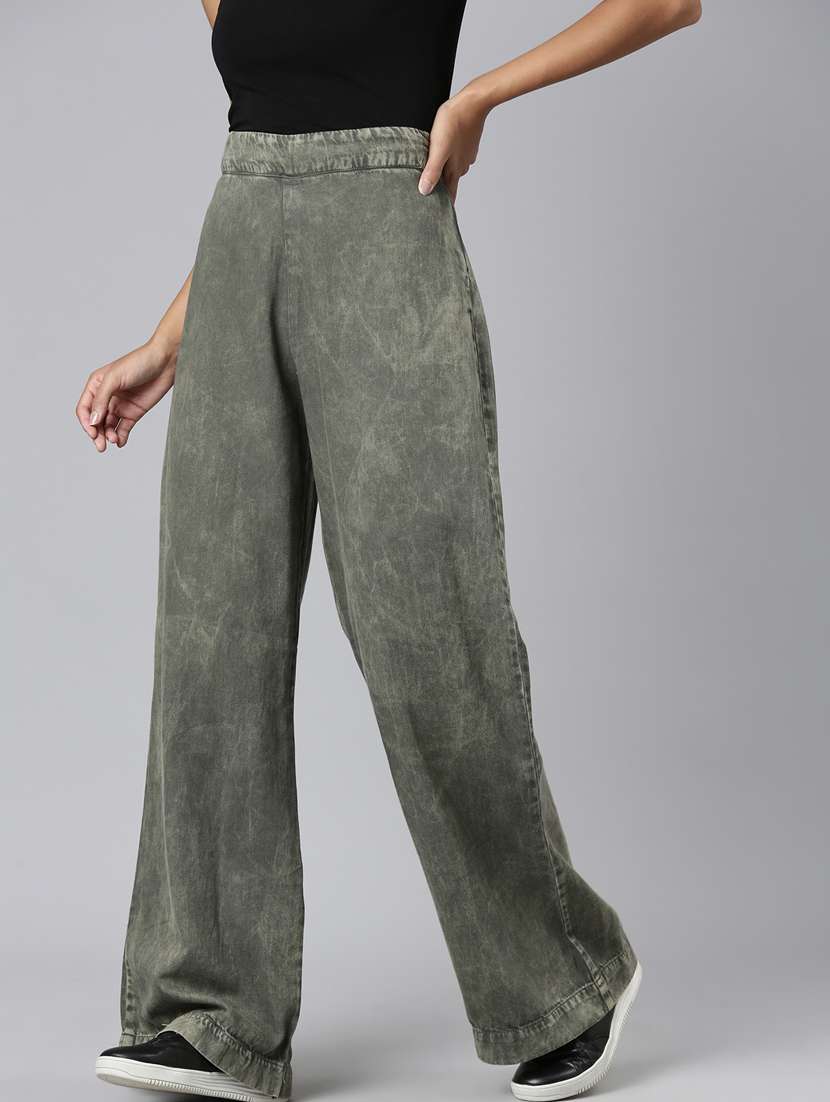 women's plain straight fit jeans - 20383201 -  Standard Image - 1