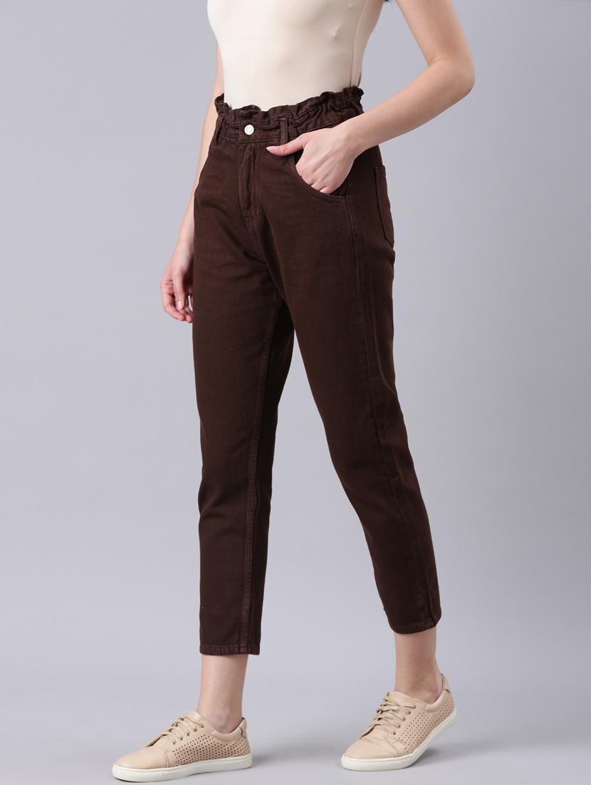 women's plain slouchy jeans - 20383216 - Standard Image - 1