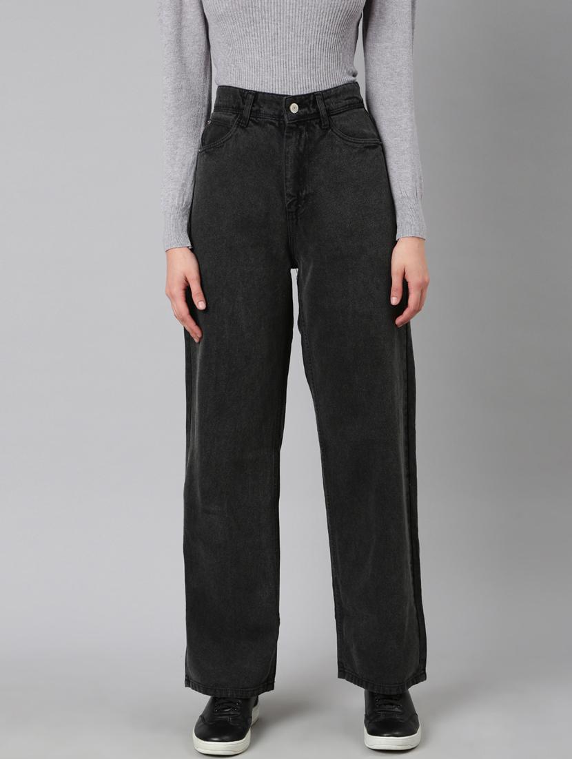 women's plain straight fit jeans - 20383219 - Zoom Image - 0