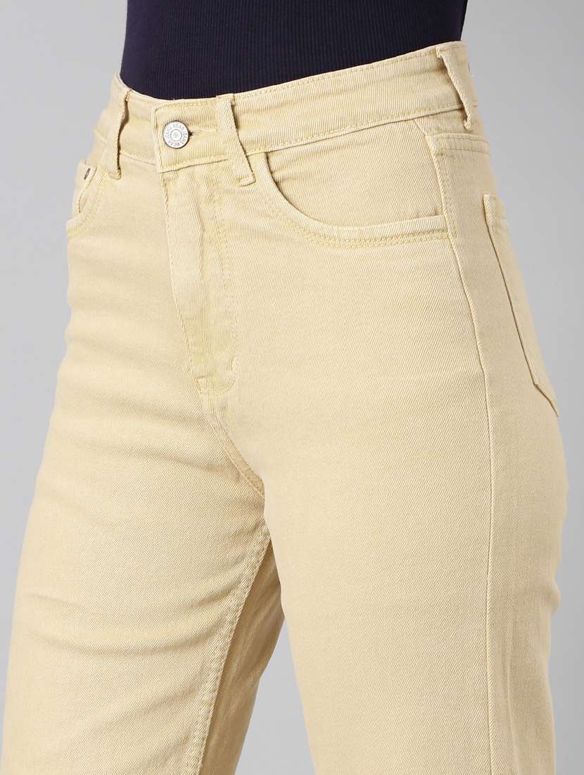 women's plain straight fit jeans - 20383220 -  Standard Image - 6