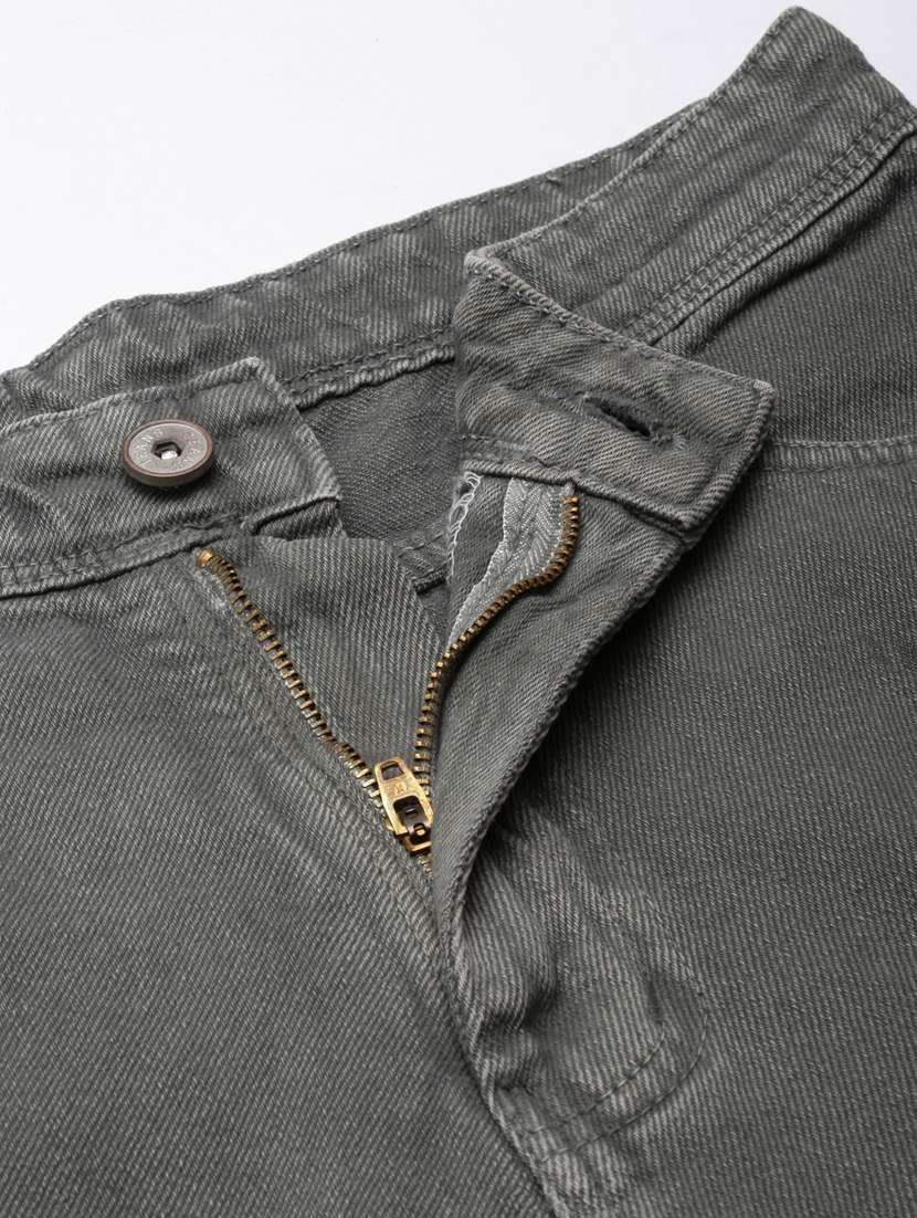 women's plain straight fit jeans - 20383226 - Standard Image - 4