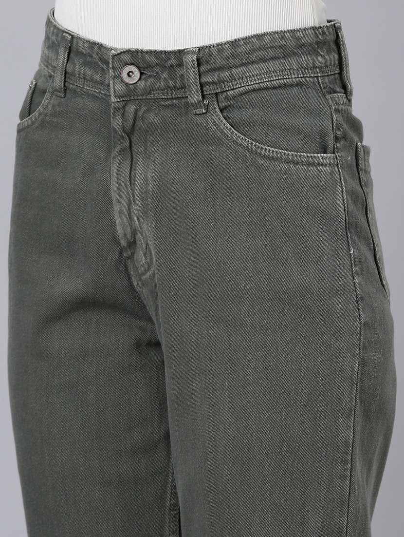 women's plain straight fit jeans - 20383226 - Standard Image - 6