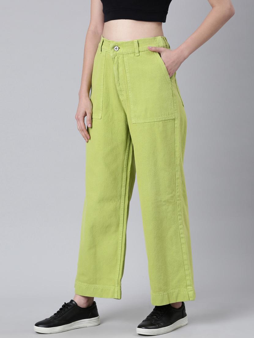 women's plain wide leg jeans - 20383228 -  Standard Image - 1