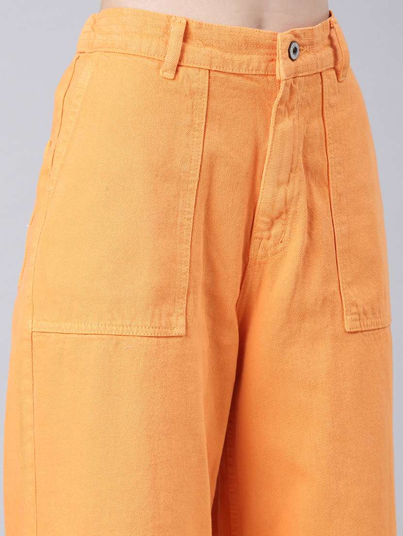 women's plain wide leg jeans - 20383229 -  Standard Image - 6