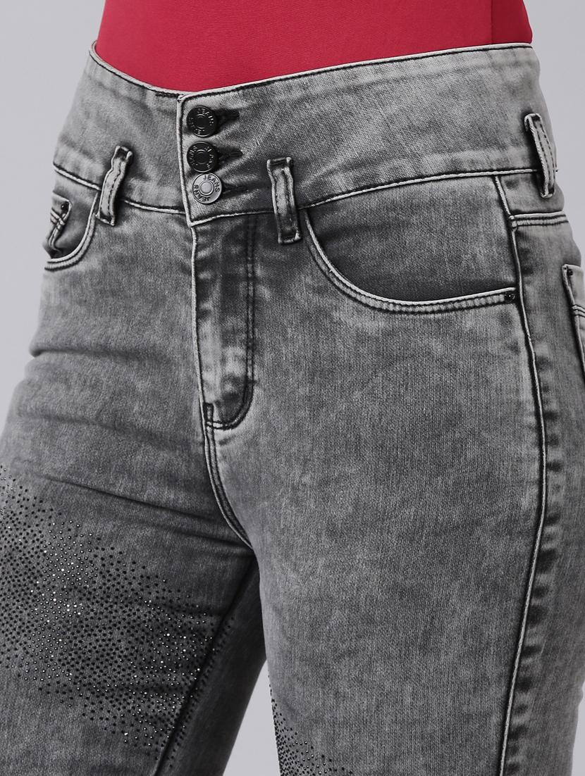 women's plain slim fit jeans - 20383243 - Standard Image - 6