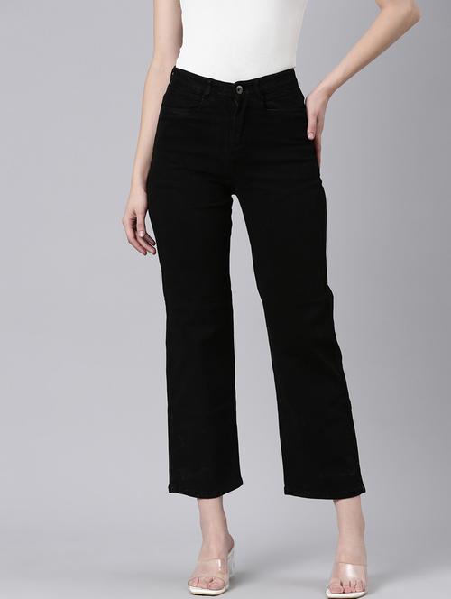 women's plain bootcut jeans - 20383245 - Standard Image - 0