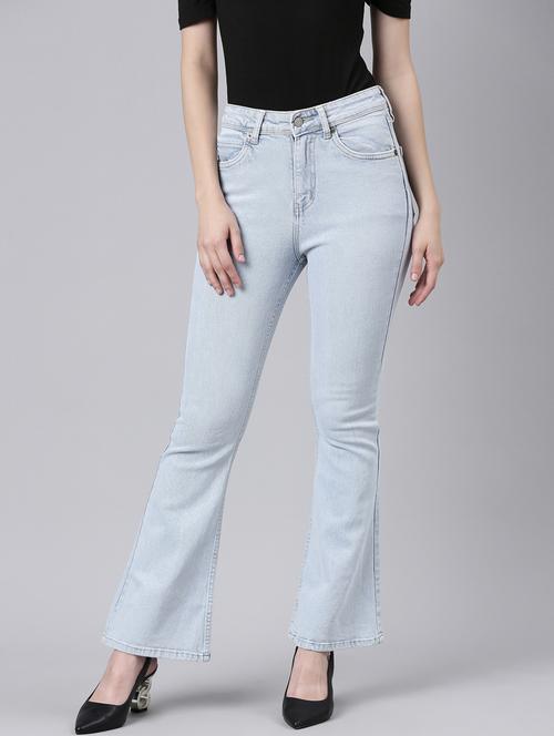 women's plain bootcut jeans - 20383258 - Standard Image - 0