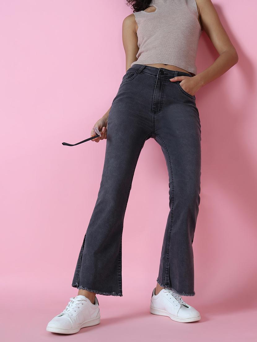 women's plain bootcut jeans - 20383261 - Standard Image - 1