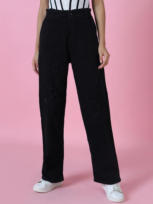 women's plain straight fit jeans - 20383264 -  Standard Image - 0