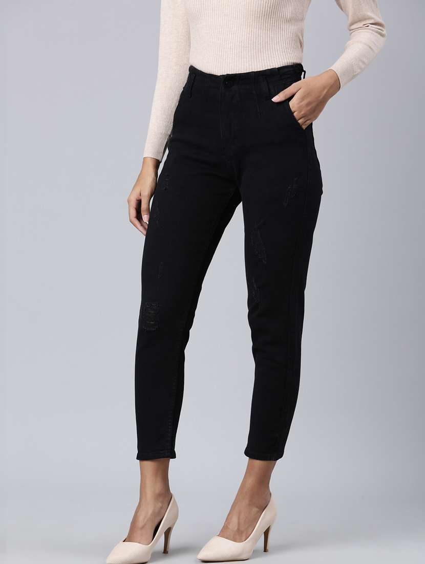 women's plain slim fit jeans - 20383269 -  Standard Image - 1