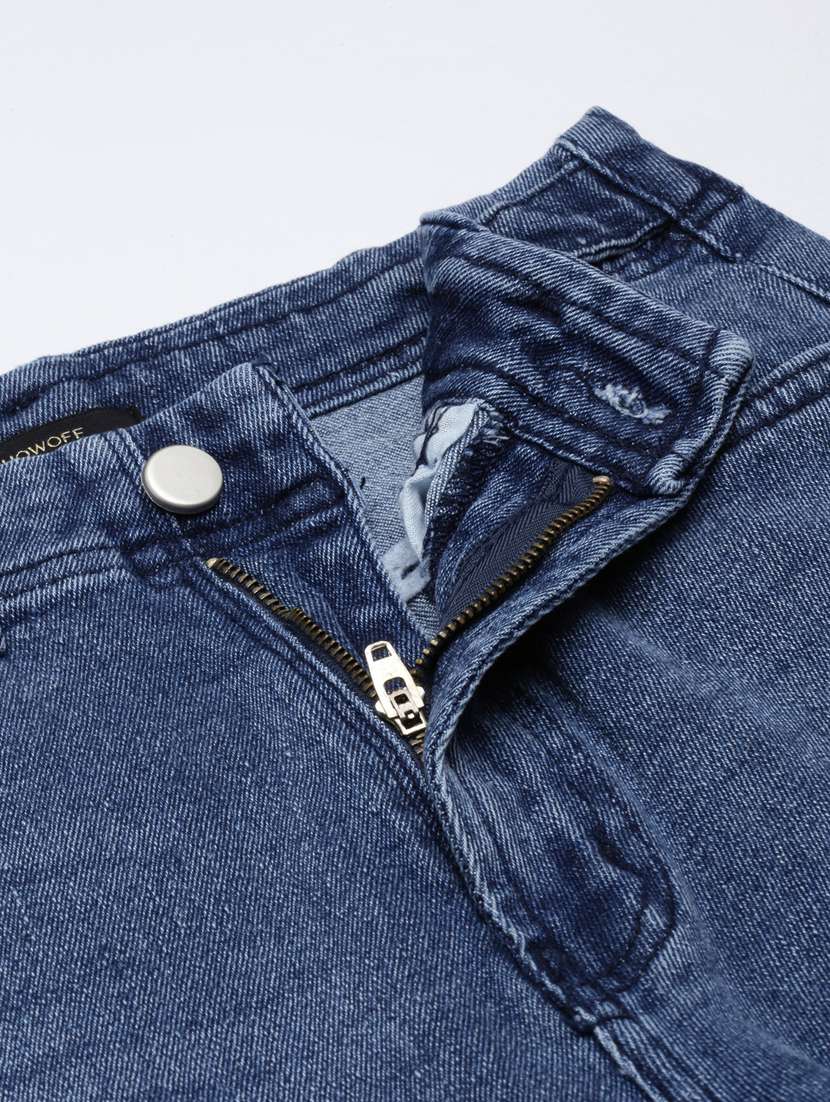 women's plain straight fit jeans - 20383274 -  Standard Image - 4