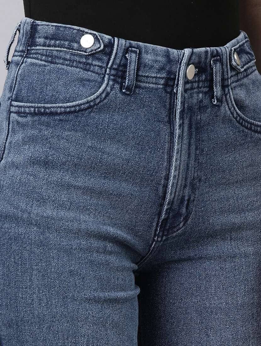 women's plain straight fit jeans - 20383274 -  Standard Image - 6