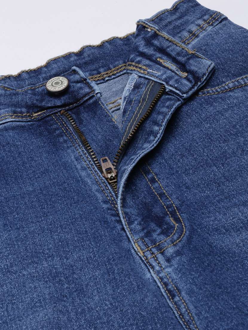 women's distress straight fit jeans - 20383277 -  Standard Image - 4