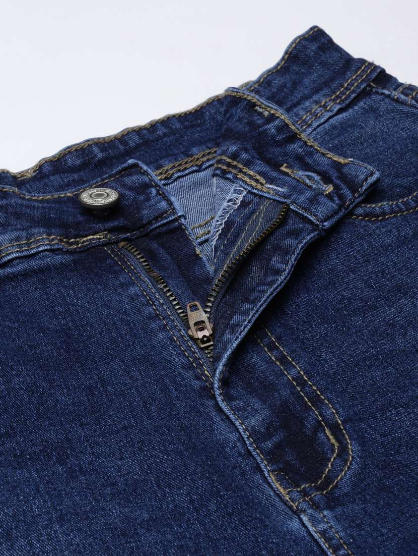women's distress straight fit jeans - 20383278 - Standard Image - 4