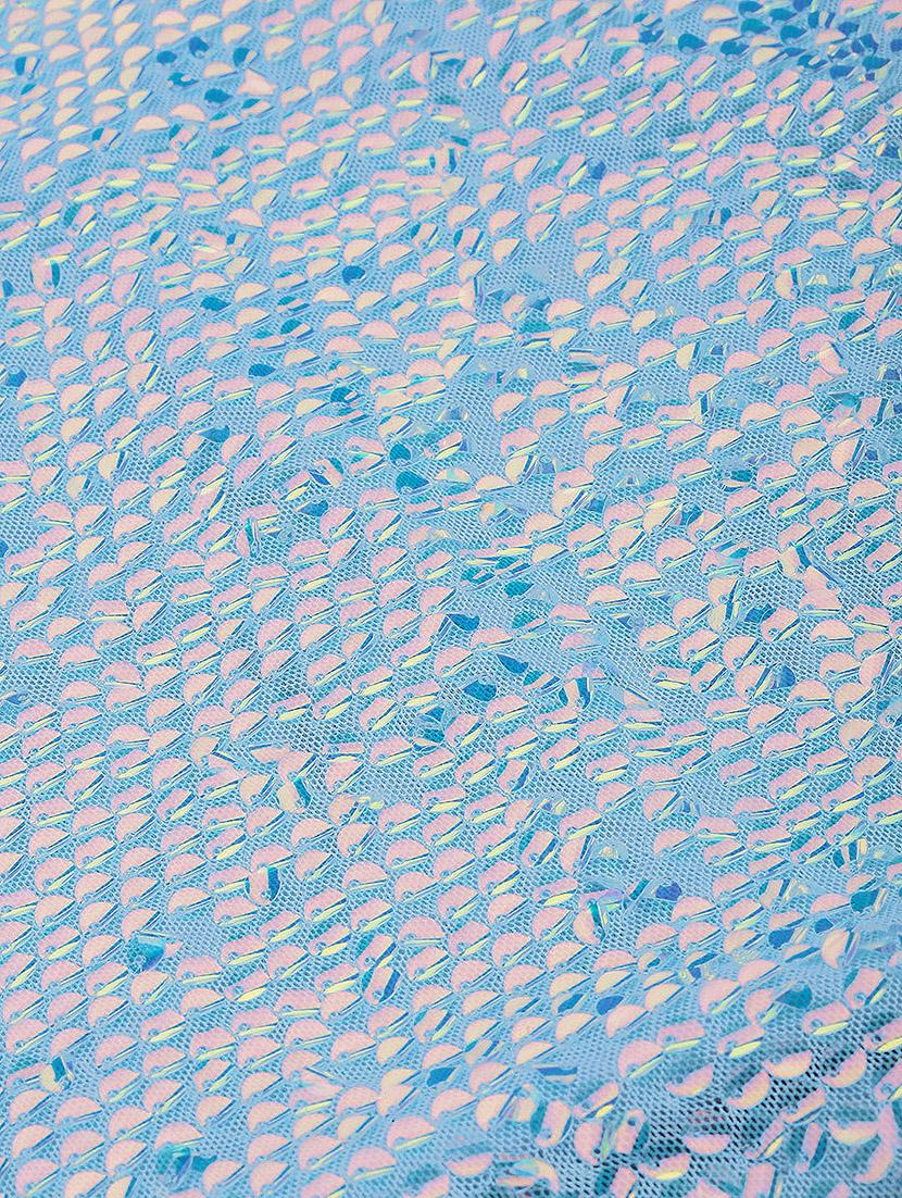 light blue sequined shift dress - 20383332 - Standard Image - 6