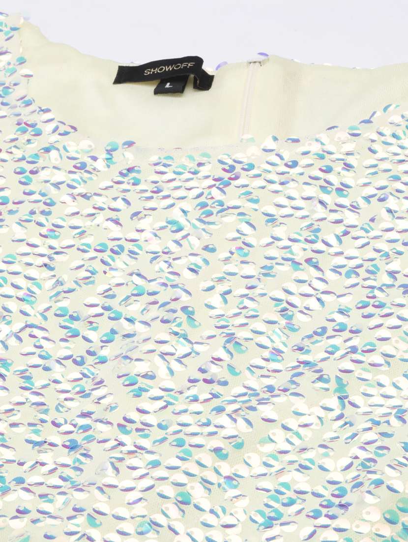 women multi color sequin nylon bodycon dress - 20383334 -  Standard Image - 6