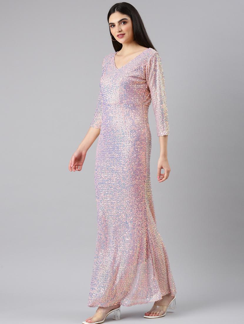pink embellished bodycon dress - 20383336 - Standard Image - 1