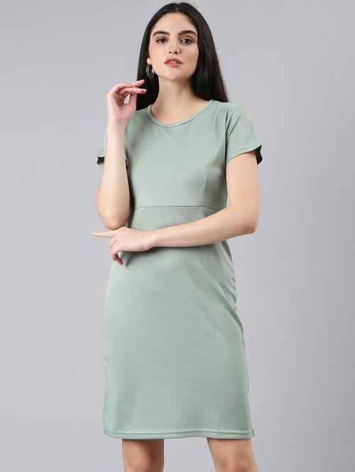 women solid bodycon dress - 20383357 - Standard Image - 0