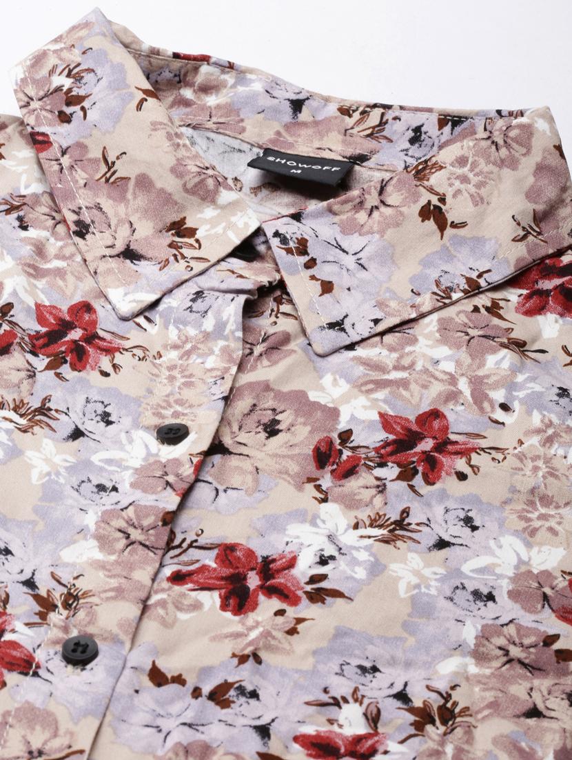 women multi color printed cotton shirt dress - 20383435 - Standard Image - 6