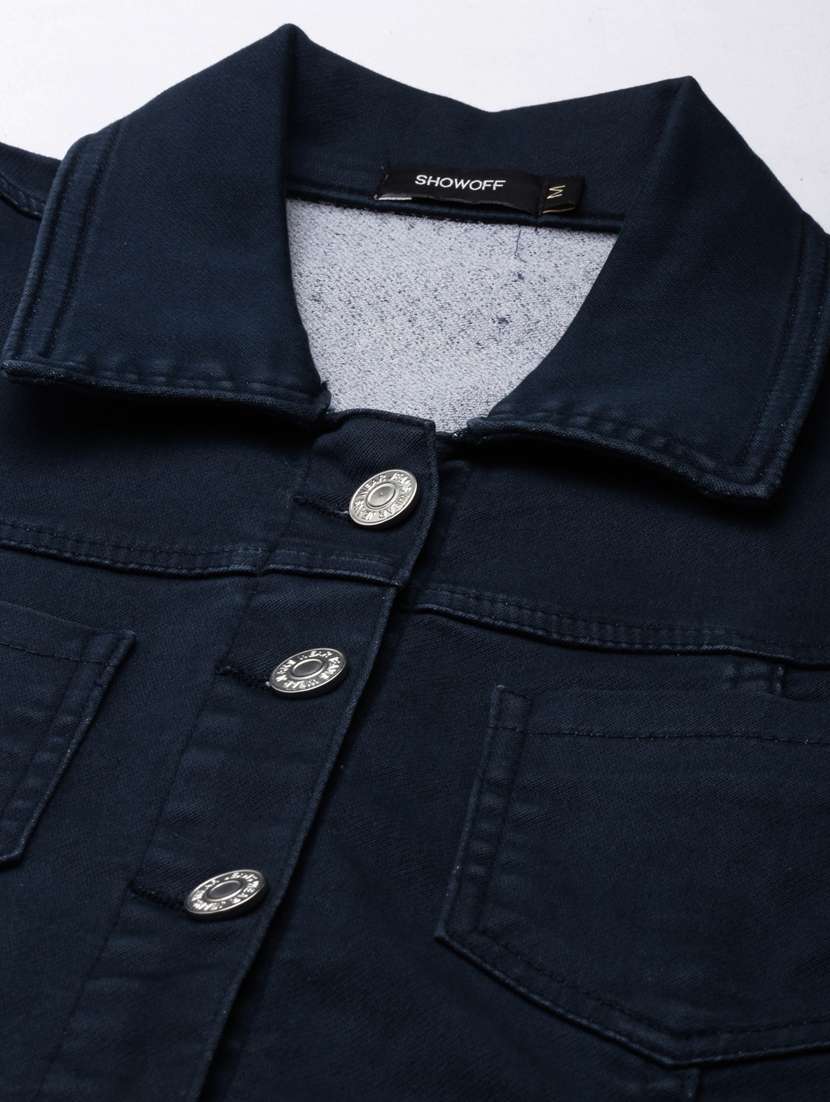 navy blue solid shift dress - 20383490 -  Standard Image - 6