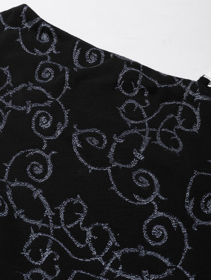 black foil print sheath dress - 20383506 - Standard Image - 6