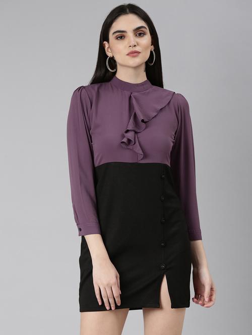 multi color solid sheath dress - 20383519 -  Standard Image - 0