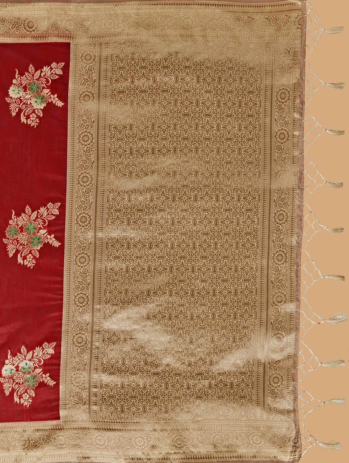 women's banarasi saree with blouse - 20384177 -  Standard Image - 4