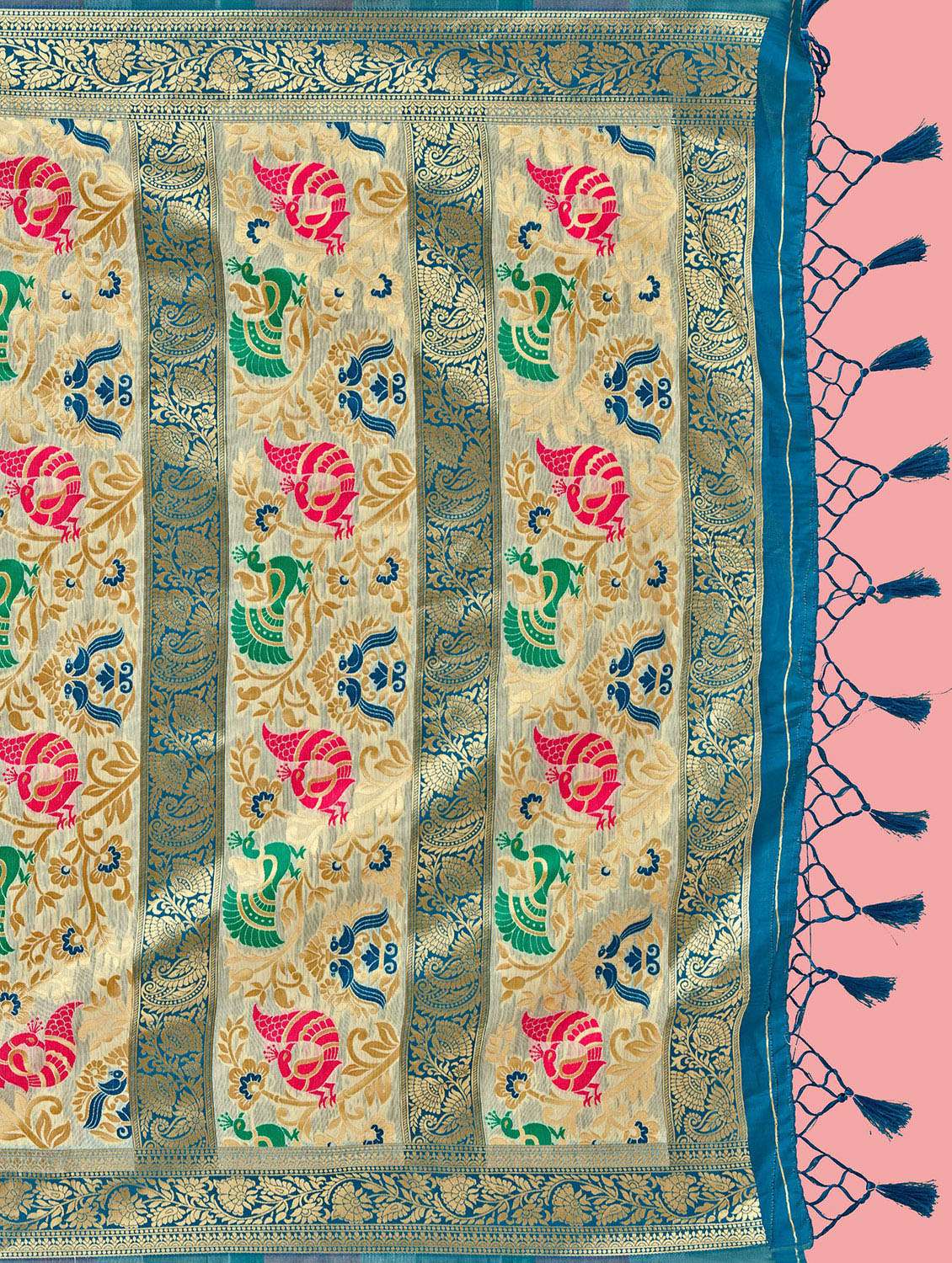 women's banarasi saree with blouse - 20384182 -  Standard Image - 4