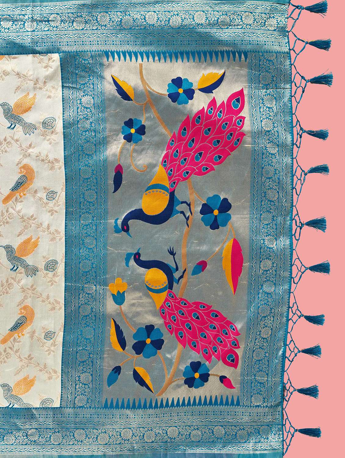 women's banarasi saree with blouse - 20384237 -  Standard Image - 4