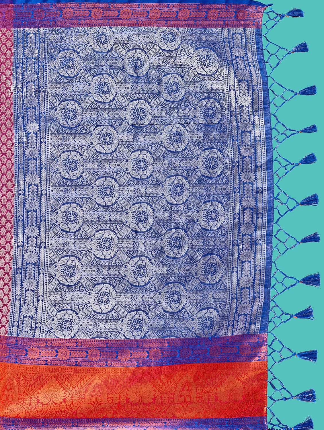 women's self design multi colored saree with blouse - 20384257 - Standard Image - 4