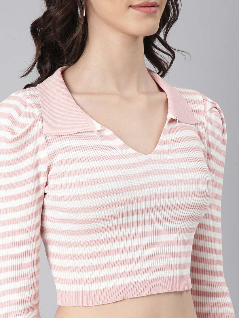 women multi color striped co-ord set - 20384539 -  Standard Image - 6