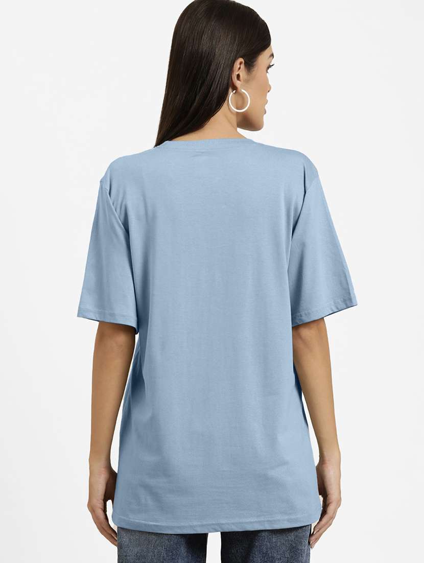 women's front print round neck t-shirt - 20385048 -  Standard Image - 1