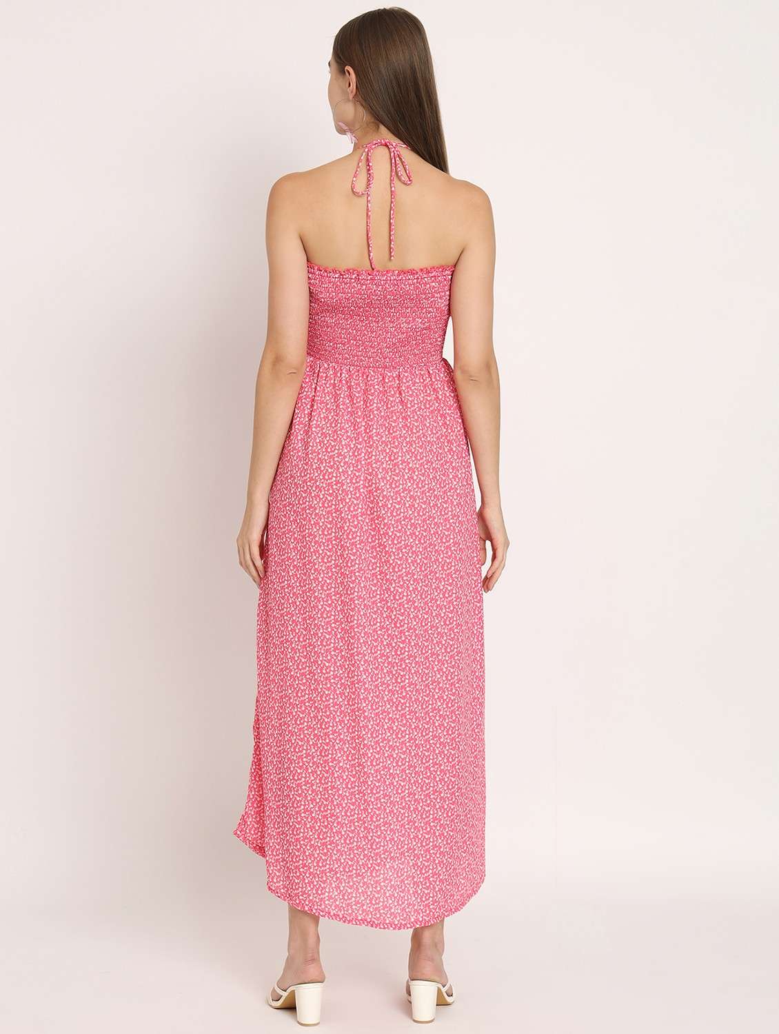 coral floral maxi dress - 20386182 -  Standard Image - 4