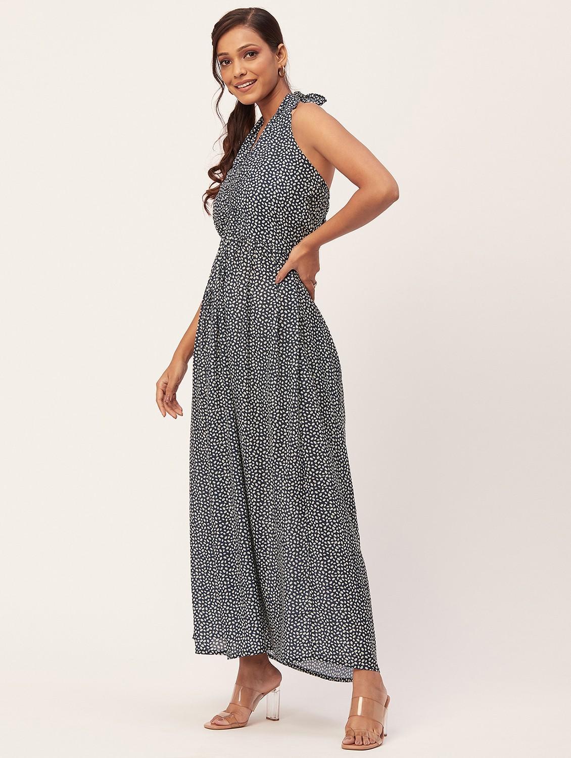 grey floral maxi dress - 20386228 - Standard Image - 1