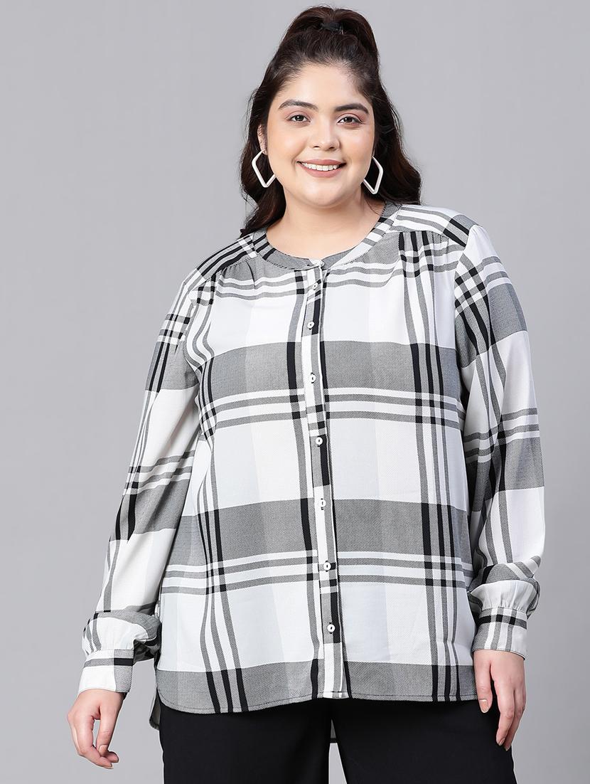 black check print regular shirt - 20386246 - Zoom Image - 0