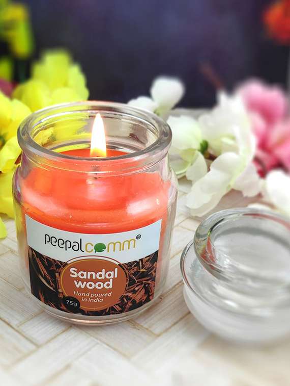 peepalcomm scented wax jar candles set