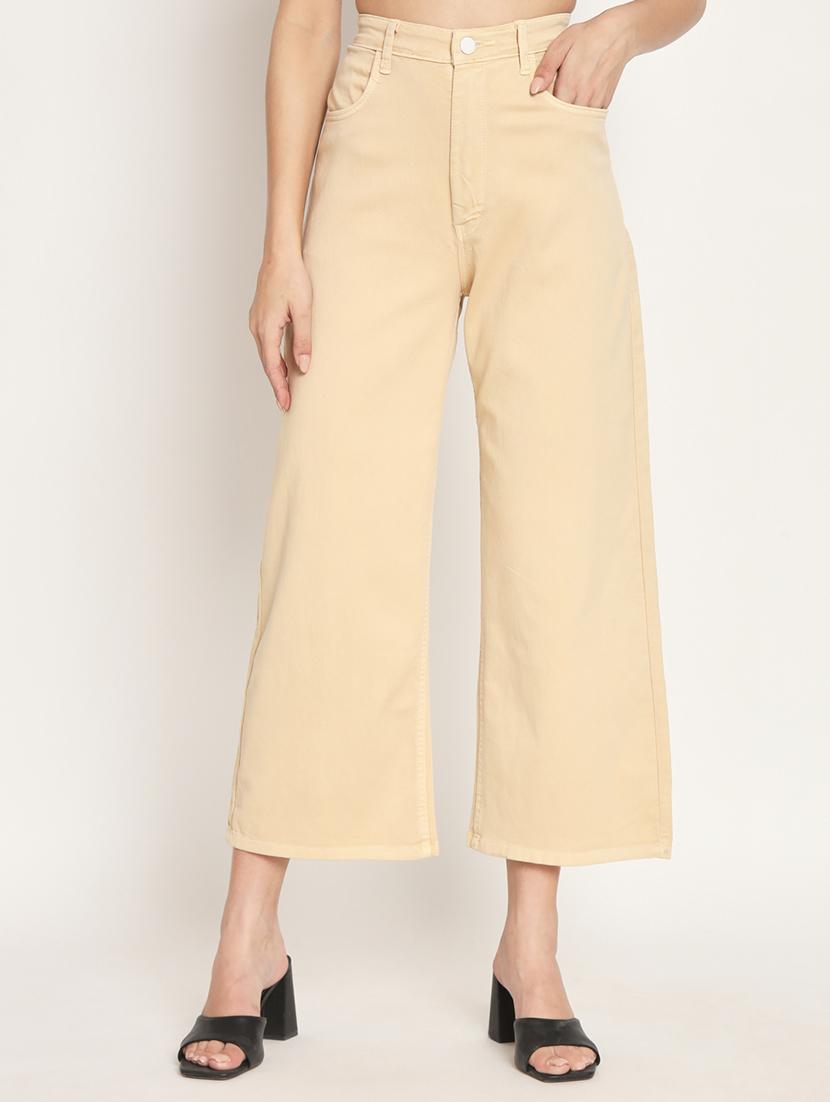 women's plain wide leg jeans - 20386489 -  Zoom Image - 0