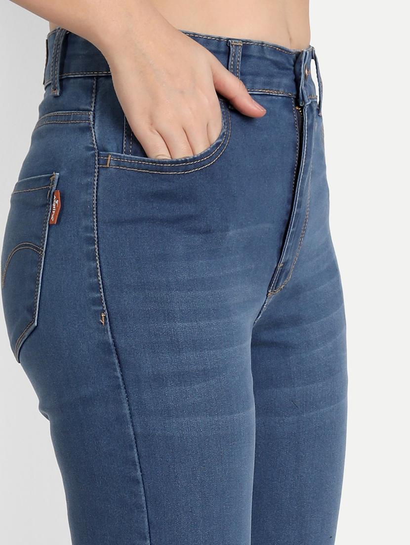 women's plain skinny fit jeans - 20386494 - Standard Image - 4
