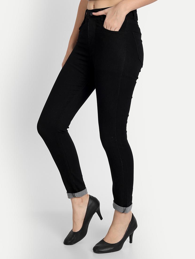 women's plain skinny fit jeans - 20386515 - Standard Image - 1